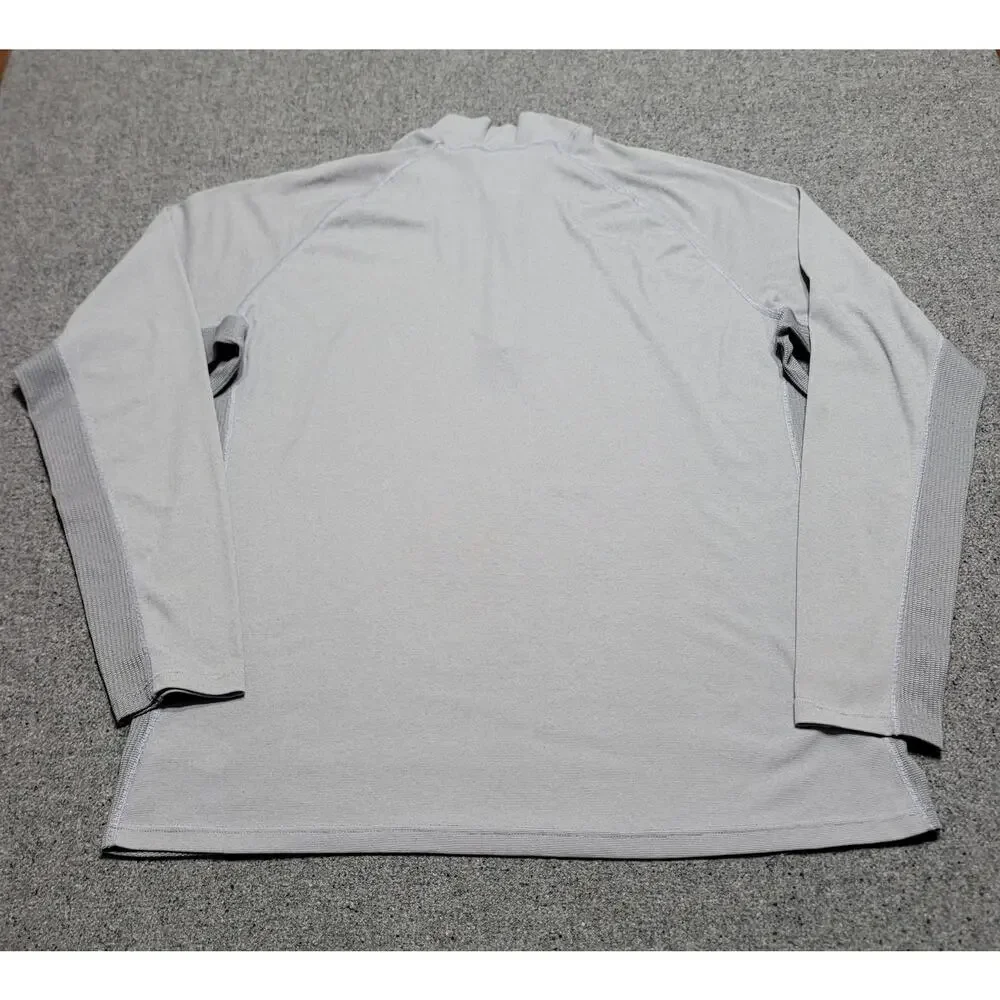 Patagonia Shirt Mens Extra Large Gray Performance Baselayer Quarter Zip Capilene